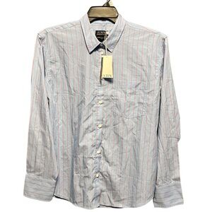 J. Crew Blue and Pink Casual Button Down Shirt